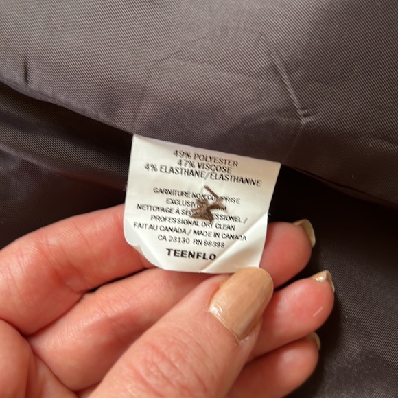 💕Teenflo Tan Glen Check Classic 2 Button Tailored Blazer 8 EUC - Picture 7 of 11